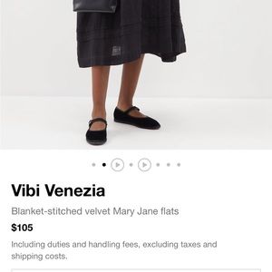 Vibi Venezia Velvet Ballet Flats NWT